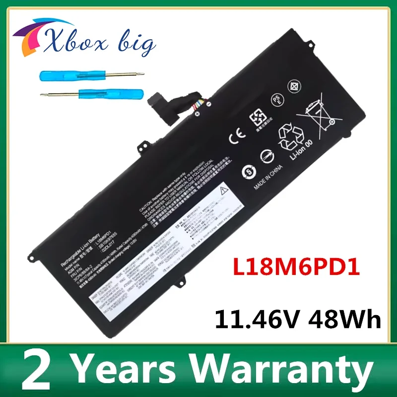 L18M6PD1 Battery for Lenovo ThinkPad X390 X395 X13 1st Gen Series L18C6PD1 L18L6PD1 02DL017 SB10K97655 02DL018 48WH
L18M6PD1 Battery for Lenovo ThinkPad X390 X395 X13 1st Gen Series L18C6PD1 L18L6PD1 02DL017 SB10K97655 02DL018 48WH