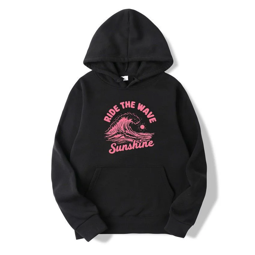 Wave and Sunshine Print Hoodie Men Women Black Casual Streetwear Sweatshirt Retro Surf Style Unisex Pullover Hoodies
Wave and Sunshine Print Hoodie Men Women Black Casual Streetwear Sweatshirt Retro Surf Style Unisex Pullover Hoodies