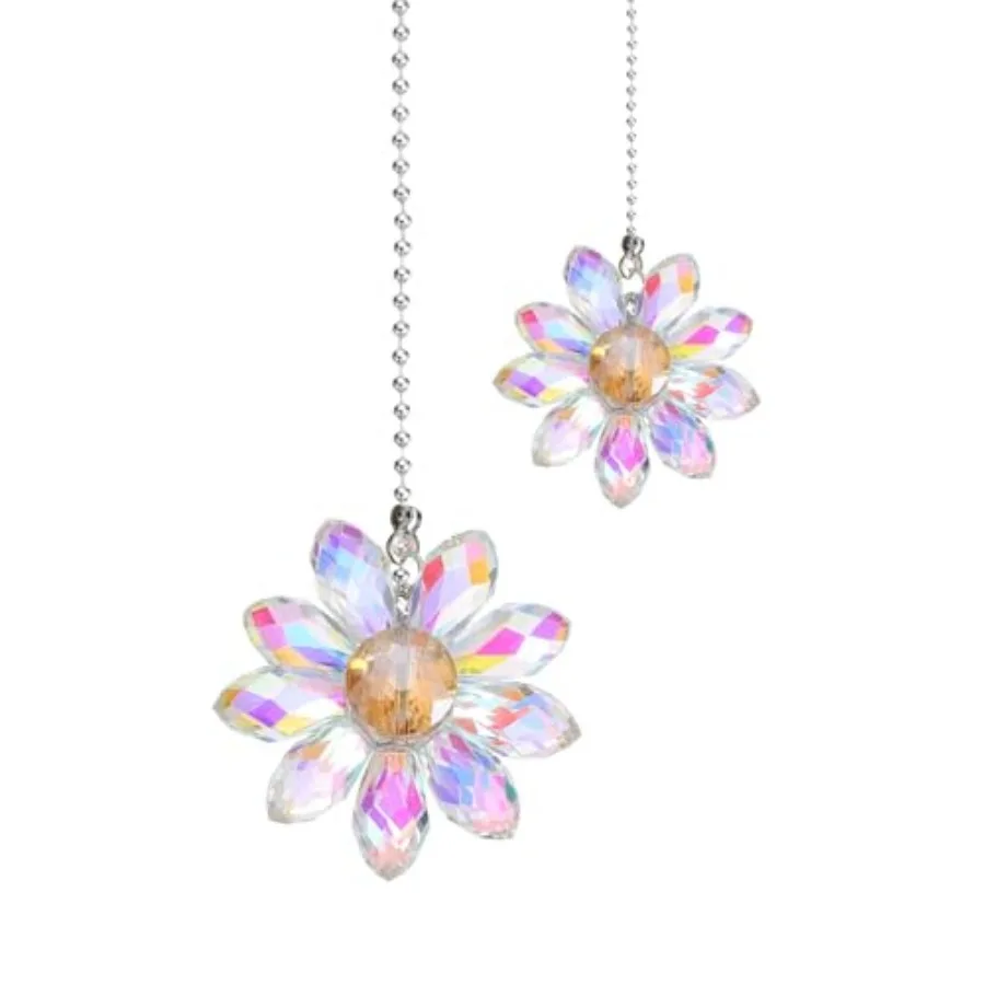 2Pack Ceiling Fan Pull Chain, 24 Inch Decorative Ornaments Crystal Flower Pendant Pull Chain Extender for Ceiling Fans Light La
2Pack Ceiling Fan Pull Chain, 24 Inch Decorative Ornaments Crystal Flower Pendant Pull Chain Extender for Ceiling Fans Light La