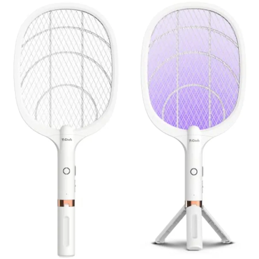 Electric Fly Swatter Racket Rechargeable Fly Zapper - 4000 Volt Exclusive 2-in-1 Bug Zapper Racket - USB Charging 1800mAh Li-Ba
Electric Fly Swatter Racket Rechargeable Fly Zapper - 4000 Volt Exclusive 2-in-1 Bug Zapper Racket - USB Charging 1800mAh Li-Ba