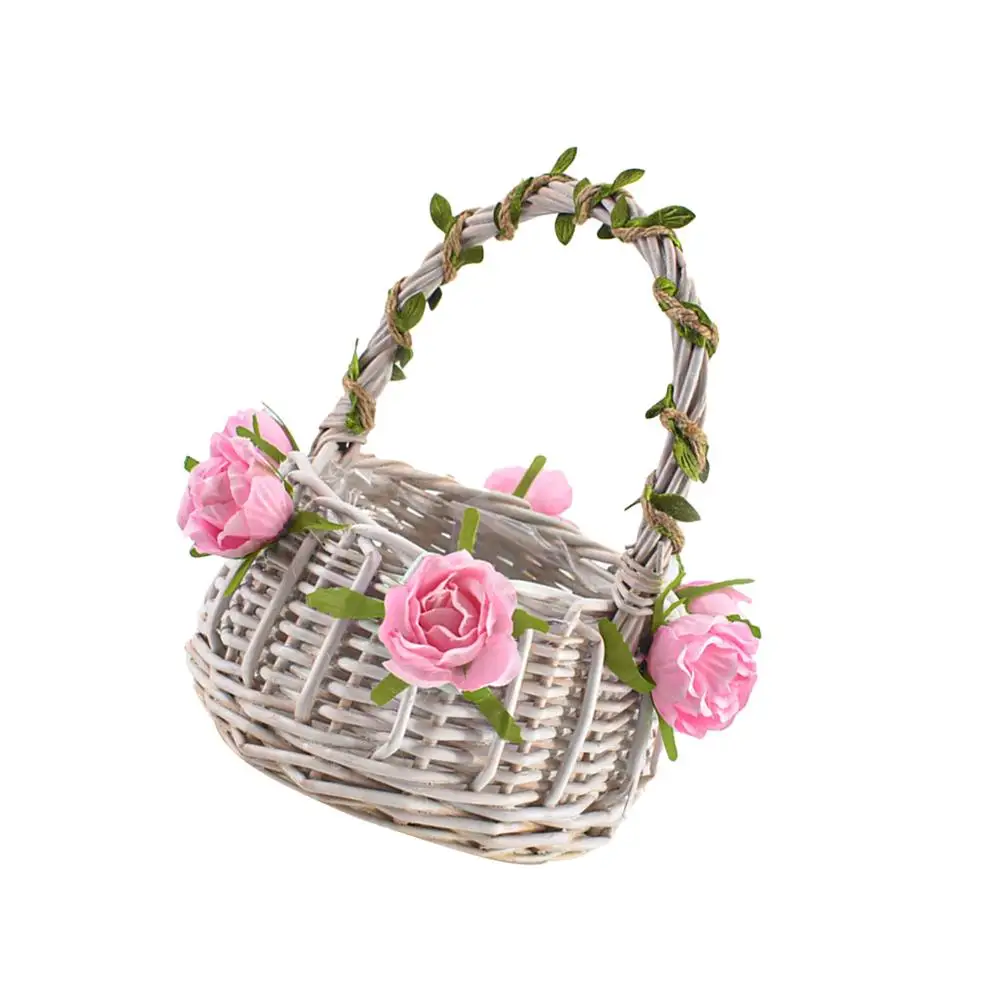 Flower Basket for Wedding Decor H held Baskets Portable Bride Girl Accessories Suitable Graduation Banquet Party Special
Flower Basket for Wedding Decor H held Baskets Portable Bride Girl Accessories Suitable Graduation Banquet Party Special