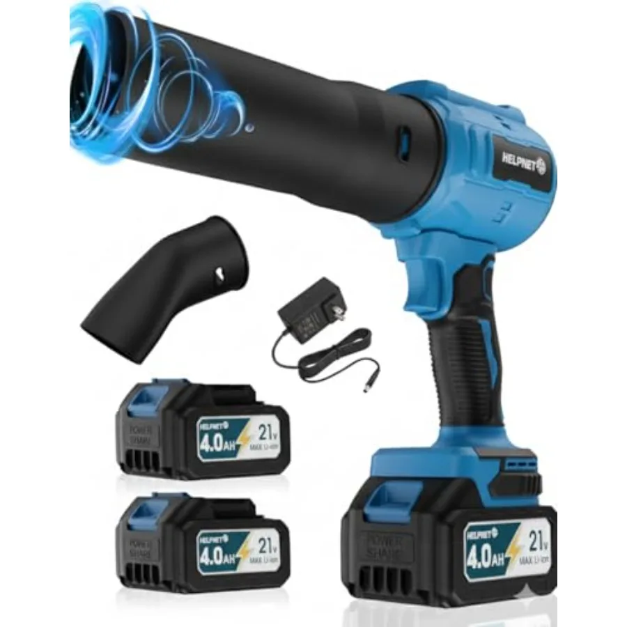 Classic Blue Cordless Leaf Blower with Battery and Charger Turbo Jet As Seen On TV 990000 RPM Lightweight Handheld with Extende
Classic Blue Cordless Leaf Blower with Battery and Charger Turbo Jet As Seen On TV 990000 RPM Lightweight Handheld with Extende