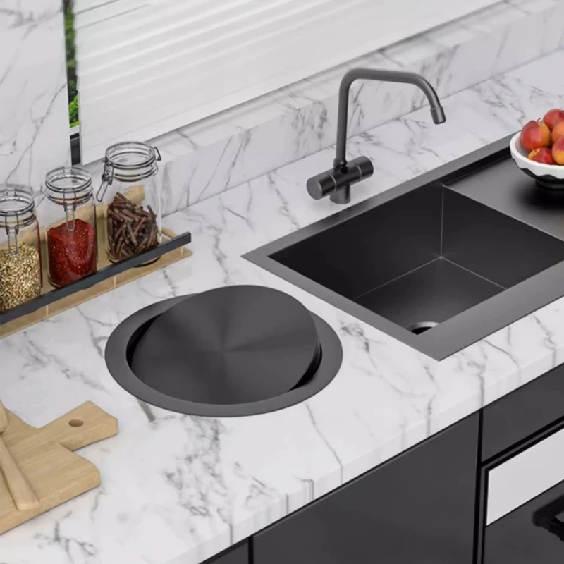 Under Counter Stainless Steel Garbage Bin Kitchen Floating Trash Can with Swing Lid Built in Waste Container Hidden Waste Bins
Under Counter Stainless Steel Garbage Bin Kitchen Floating Trash Can with Swing Lid Built in Waste Container Hidden Waste Bins