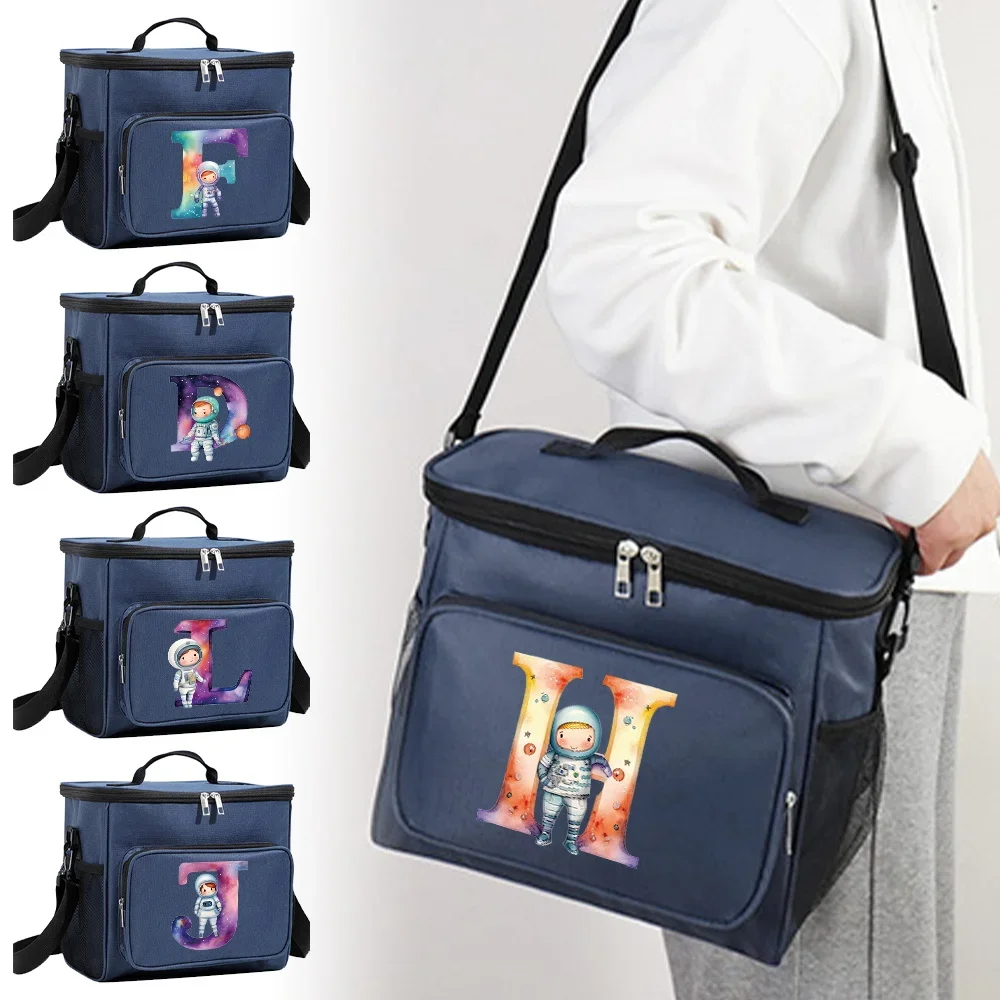 Lunch Box Sack Cooler for Unisex with Thermal Insulation Hygiene-Focused Design Blue Color Dinner Box Astronaut Letter Series
Lunch Box Sack Cooler for Unisex with Thermal Insulation Hygiene-Focused Design Blue Color Dinner Box Astronaut Letter Series
