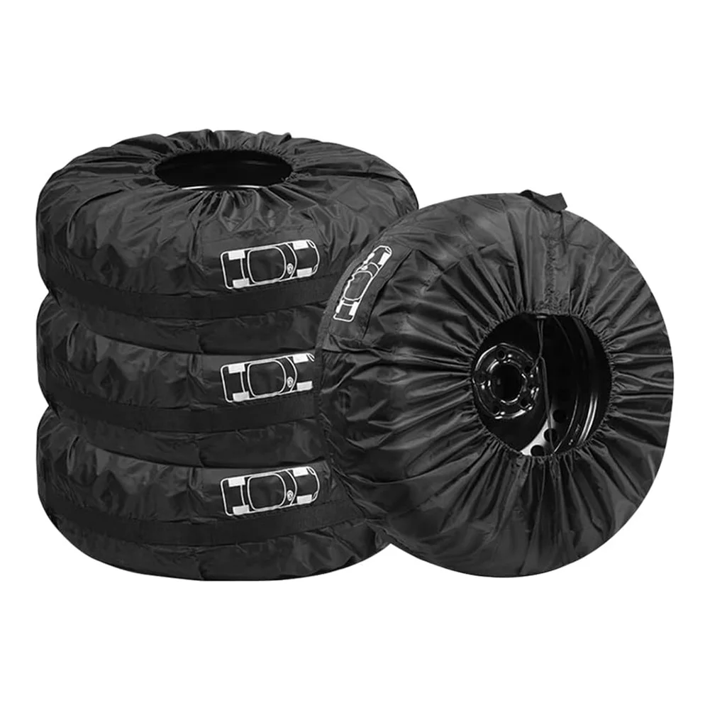 4 чехла для шин, водонепроницаемые и пыленепроницаемые сумки для хранения с регулируемыми пряжками для надежной фиксации на шинах диаметром до 80 см.
4 чехла для шин, водонепроницаемые и пыленепроницаемые сумки для хранения с регулируемыми пряжками для надежной фиксации на шинах диаметром до 80 см.