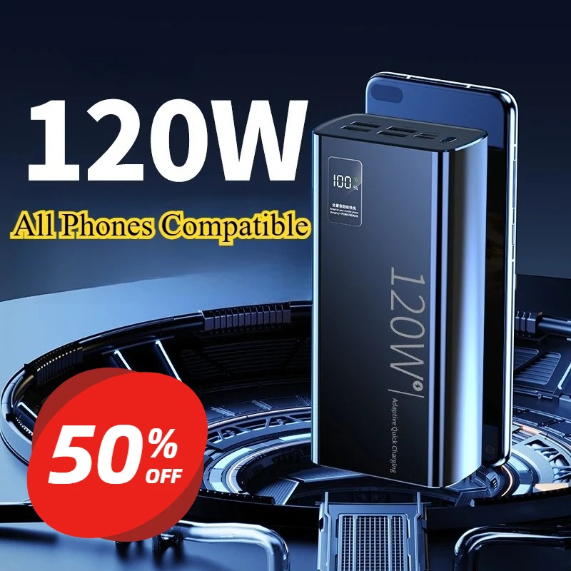 New Portable Power Bank Comes with Cable 60000mAh Fast Charging External Battery Charger Cases for iPhone Series Xiaomi Samsung
New Portable Power Bank Comes with Cable 60000mAh Fast Charging External Battery Charger Cases for iPhone Series Xiaomi Samsung