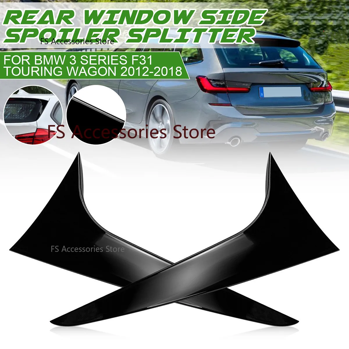 2x Car Rear Window Side Spoiler For BMW 3 Series F31 Touring Wagon 2012-2018 Rear Side Spoiler Canard Splitter
2x Car Rear Window Side Spoiler For BMW 3 Series F31 Touring Wagon 2012-2018 Rear Side Spoiler Canard Splitter