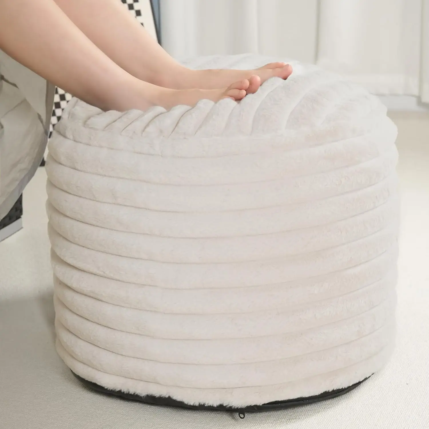 Pouf Ottoman Stuffed Round For Foot Rest, Poufs With Foam Chunk Filling, Storage Ottoman Pouf Foot Stool Cushion, 20 X 15 H
Pouf Ottoman Stuffed Round For Foot Rest, Poufs With Foam Chunk Filling, Storage Ottoman Pouf Foot Stool Cushion, 20 X 15 H