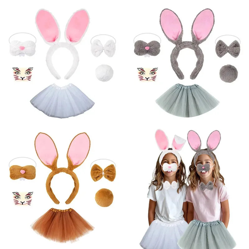 Kids Easter Bunny Costume Halloween Children Day Stage Performance Wear Animal Rabbit Ears Headband Outfits
Kids Easter Bunny Costume Halloween Children Day Stage Performance Wear Animal Rabbit Ears Headband Outfits
