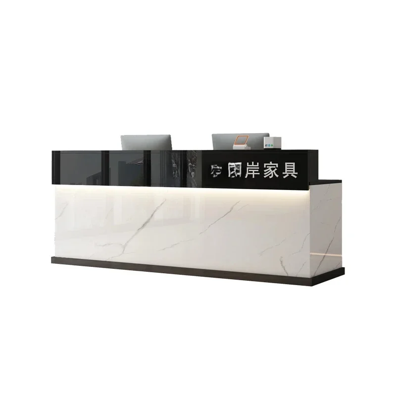 Counter Reception Desk Company Counter Paint Reception Table Clothing Store Simple Cashier
Counter Reception Desk Company Counter Paint Reception Table Clothing Store Simple Cashier