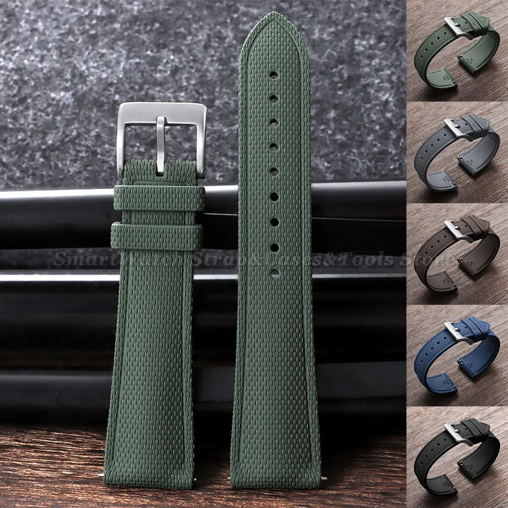 Watchband 20mm 21mm 22mm FKM Rubber Watch Strap for Omega Waterproof Sport Watchband for Rolex for Swatch Replace Wristband Belt
Watchband 20mm 21mm 22mm FKM Rubber Watch Strap for Omega Waterproof Sport Watchband for Rolex for Swatch Replace Wristband Belt