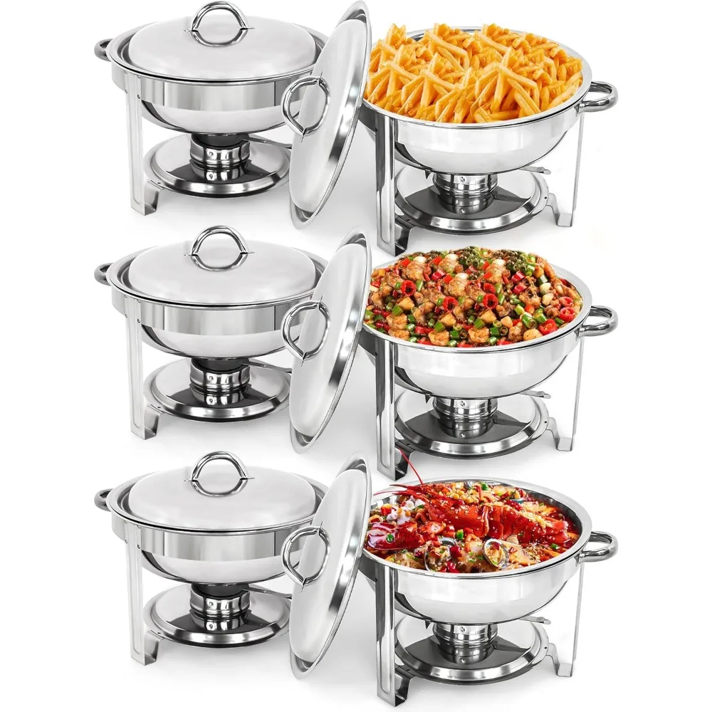 Nova Microdermabrasion 6 Pack Chafing Dish Buffet Set 5 Qt Stainless Steel Food Warmer Chafers for Catering, Parties with Water
Nova Microdermabrasion 6 Pack Chafing Dish Buffet Set 5 Qt Stainless Steel Food Warmer Chafers for Catering, Parties with Water