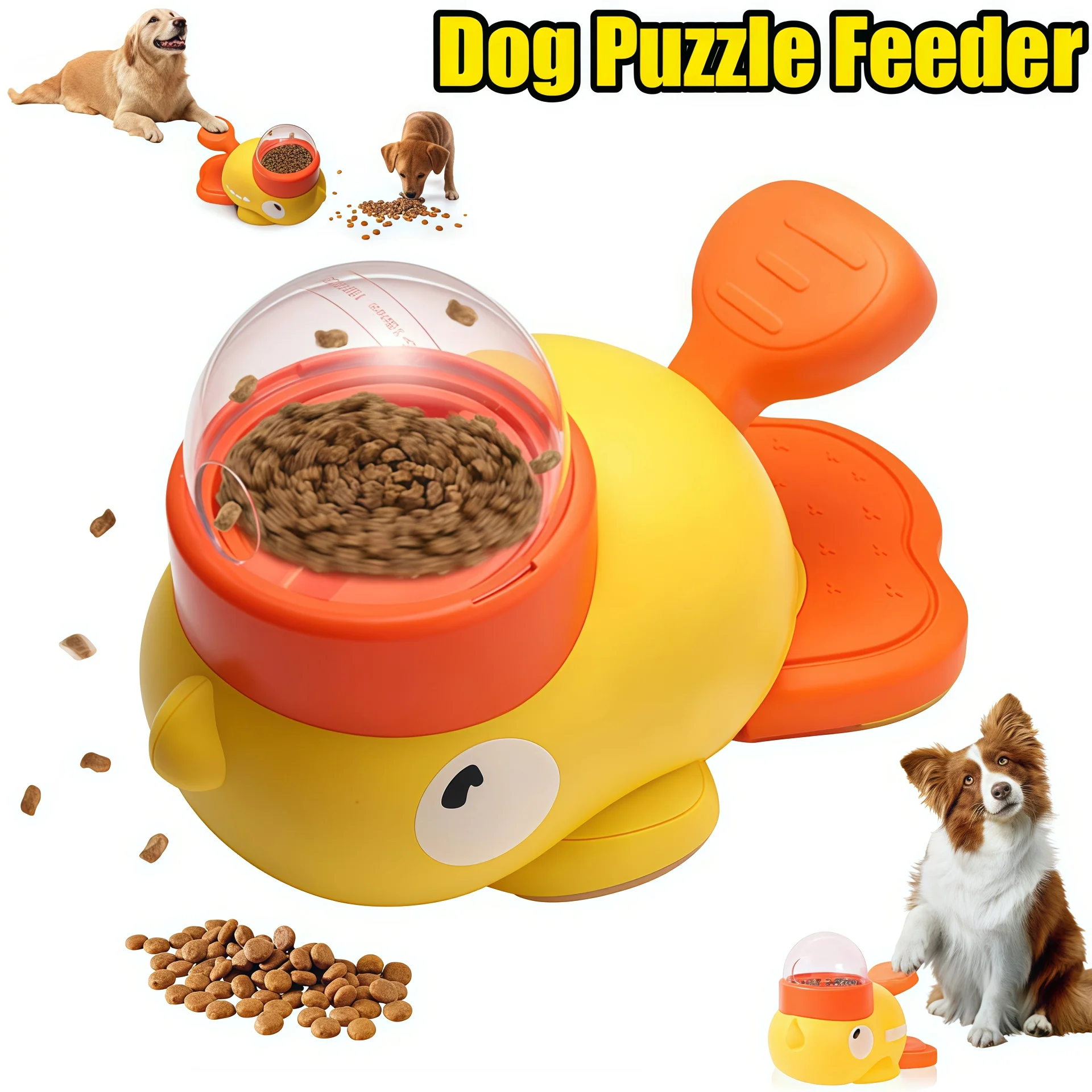 Dog Puzzle Feeder Interactive Toys Automatic Pet Food Treat Dispenser Cartoon Duck Design Anti-slip Pet Feeder for Dog Training
Dog Puzzle Feeder Interactive Toys Automatic Pet Food Treat Dispenser Cartoon Duck Design Anti-slip Pet Feeder for Dog Training