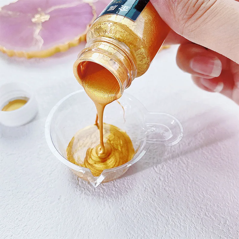 30ml Acrylic Border Gold Paste DIY Crystal Epoxy Resin Jewelry Accessories Hand Painted Liquid Gold Powder Graffiti Art Pigment
30ml Acrylic Border Gold Paste DIY Crystal Epoxy Resin Jewelry Accessories Hand Painted Liquid Gold Powder Graffiti Art Pigment