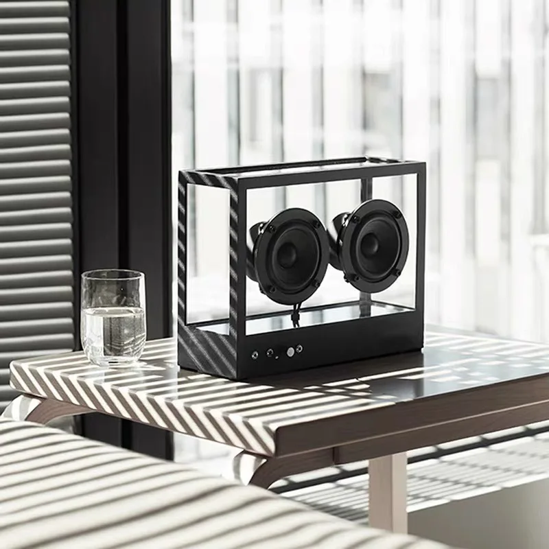 Transparent acrylic metal subwoofer sound creative home accessories creative simple bluetooth speaker ornaments
Transparent acrylic metal subwoofer sound creative home accessories creative simple bluetooth speaker ornaments