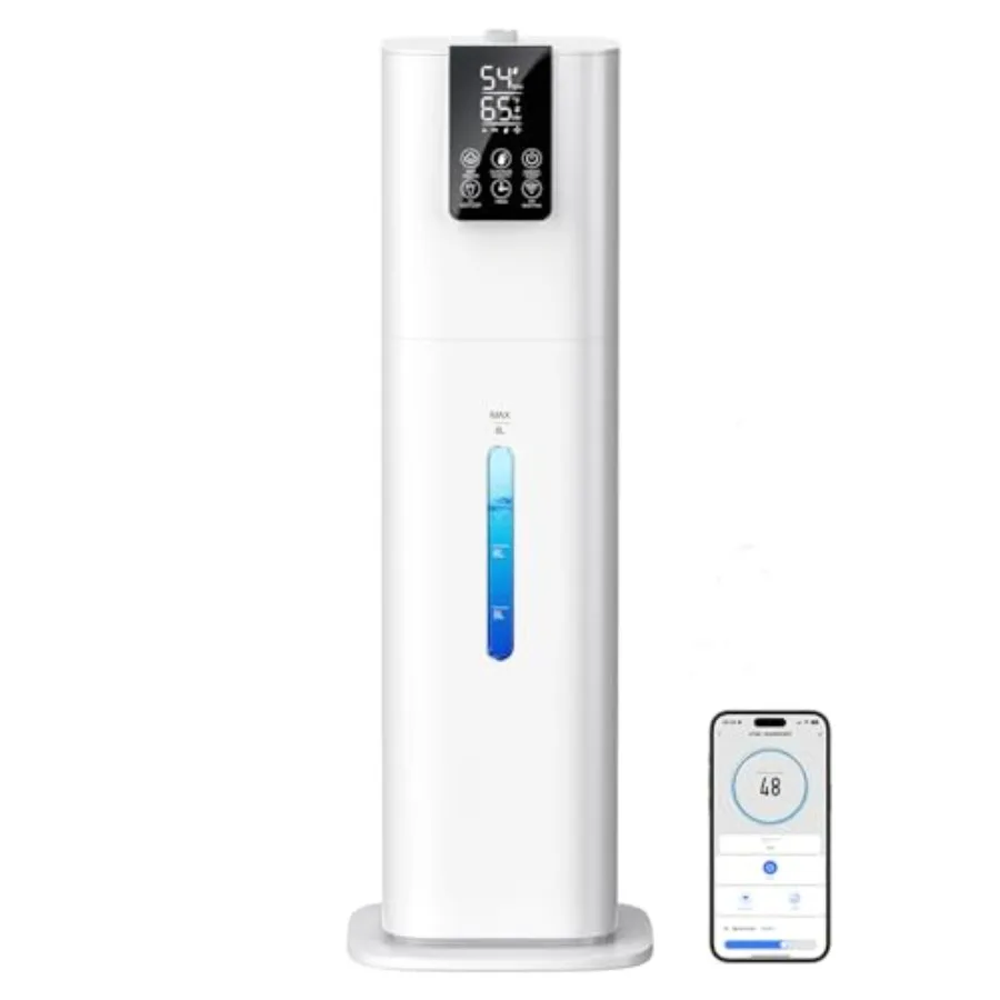 2.1Gal 8L Smart Humidifier Large Room Bedroom Home Quiet Top Fill Cool Mist Humidifier with Diffuser Night Light 3 Speed Humidi
2.1Gal 8L Smart Humidifier Large Room Bedroom Home Quiet Top Fill Cool Mist Humidifier with Diffuser Night Light 3 Speed Humidi
