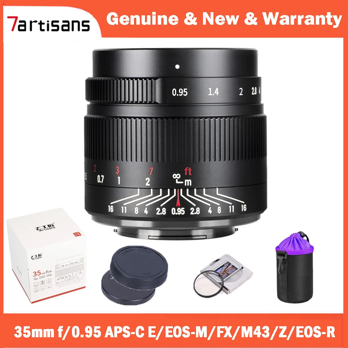 Фотообъектив 7artisans 35 мм F0.95 с большой диафрагмой для Sony E ZVE10 Fuji FX Canon Φ M50 Canon RF R50 Nikon Z Z5 Z9 Micro 4/3 камеры
Фотообъектив 7artisans 35 мм F0.95 с большой диафрагмой для Sony E ZVE10 Fuji FX Canon Φ M50 Canon RF R50 Nikon Z Z5 Z9 Micro 4/3 камеры