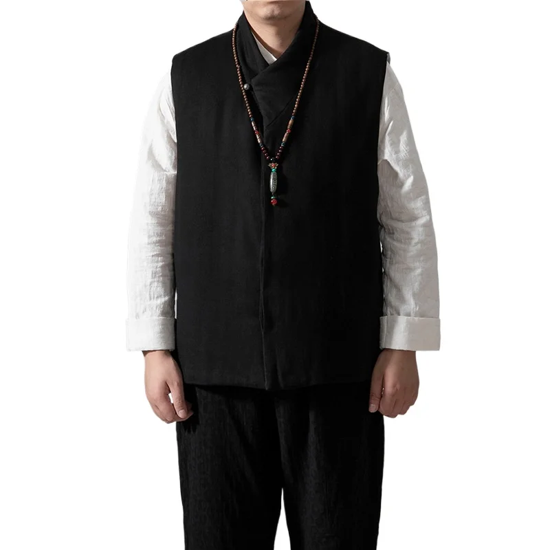Winter New Chinese Style Men's Clothing Zen Cotton and Linen New Chinese Style Jacquard Men's Retro Trend Vest
Winter New Chinese Style Men's Clothing Zen Cotton and Linen New Chinese Style Jacquard Men's Retro Trend Vest