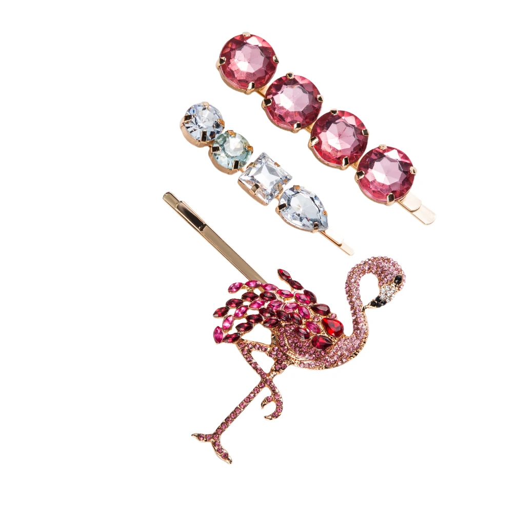3pcs Flamingo Clip Hair Rhinestone Clip Barrettes Rhinestone Pins Women Accessories Stylish Hair Tools Elegant Decorations
3pcs Flamingo Clip Hair Rhinestone Clip Barrettes Rhinestone Pins Women Accessories Stylish Hair Tools Elegant Decorations