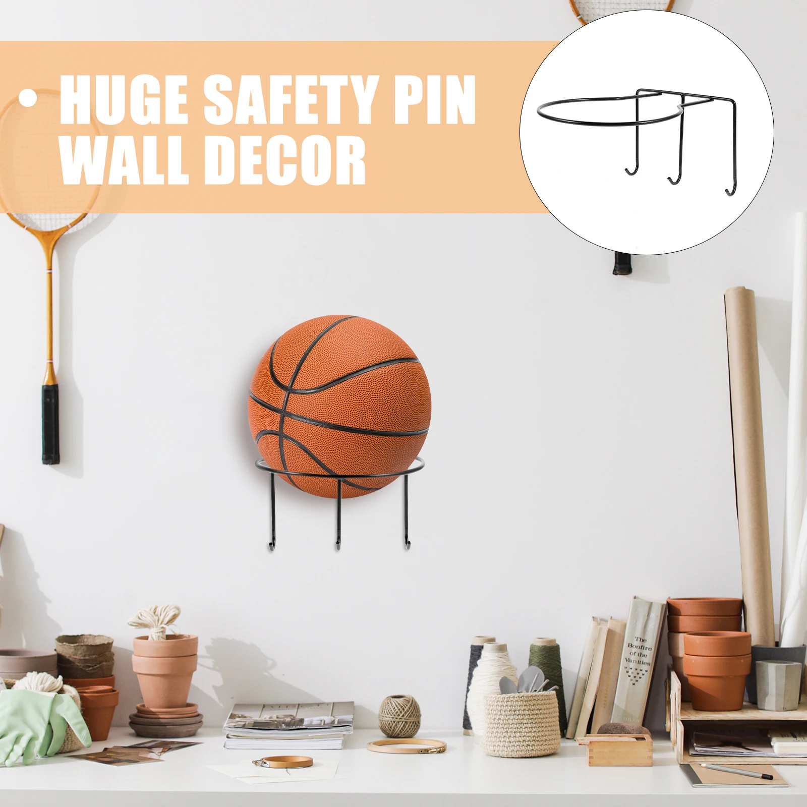 Sturdy Wall Mount Basketball Holder Metal Sports Balls Display Rack Football Storage Stand For Home Gym Exhibition Use
Sturdy Wall Mount Basketball Holder Metal Sports Balls Display Rack Football Storage Stand For Home Gym Exhibition Use