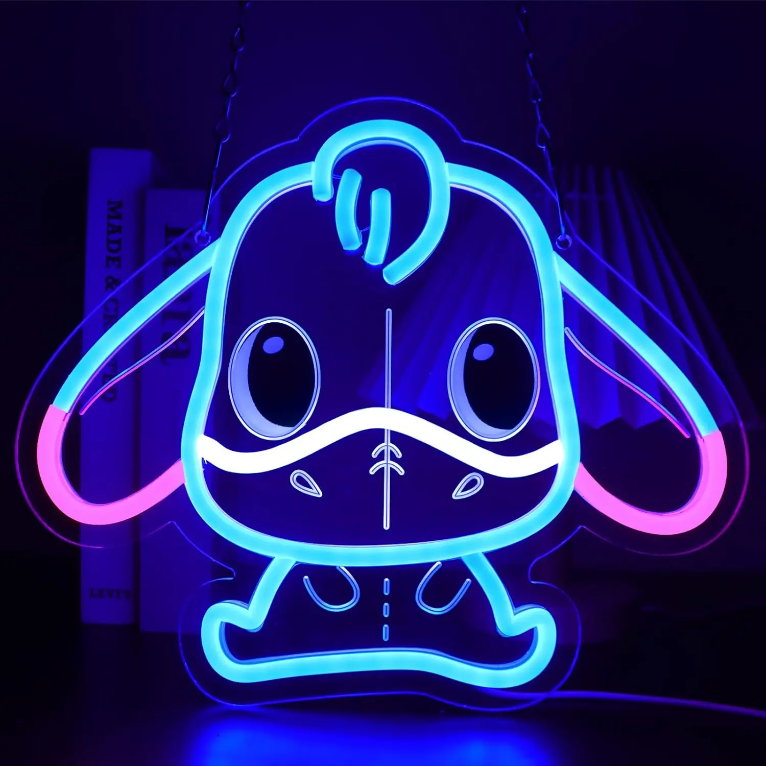 Cute Cartoon Dog LED Neon Sign Blue Pink Glow for Bedroom Home Decor Party Wall Art Creates Cozy Atmosphere Unique Gift
Cute Cartoon Dog LED Neon Sign Blue Pink Glow for Bedroom Home Decor Party Wall Art Creates Cozy Atmosphere Unique Gift
