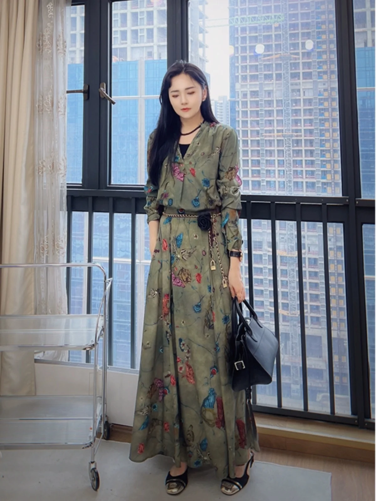 Ele Vintage Mid-Length Loose Women's Skirt Commute Sle Long Sve irt Dr for Ci Commuting
Ele Vintage Mid-Length Loose Women's Skirt Commute Sle Long Sve irt Dr for Ci Commuting