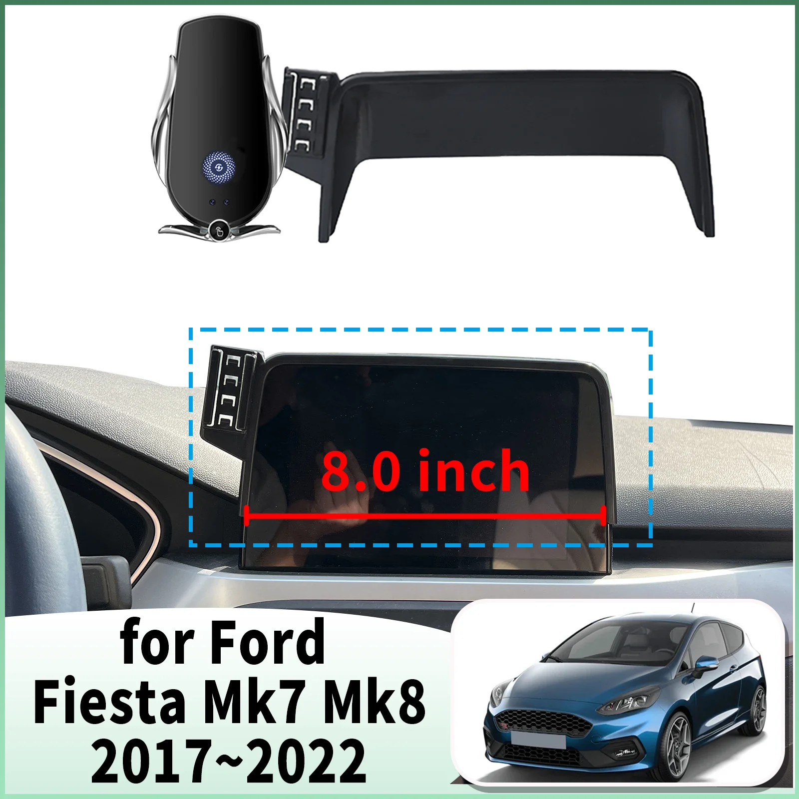 fit for Ford Fiesta Mk7 Mk8 2017 2018-2022 (8in) Specific Dashboard Navigation Phone Holder Mount Design Car accessoires
fit for Ford Fiesta Mk7 Mk8 2017 2018-2022 (8in) Specific Dashboard Navigation Phone Holder Mount Design Car accessoires