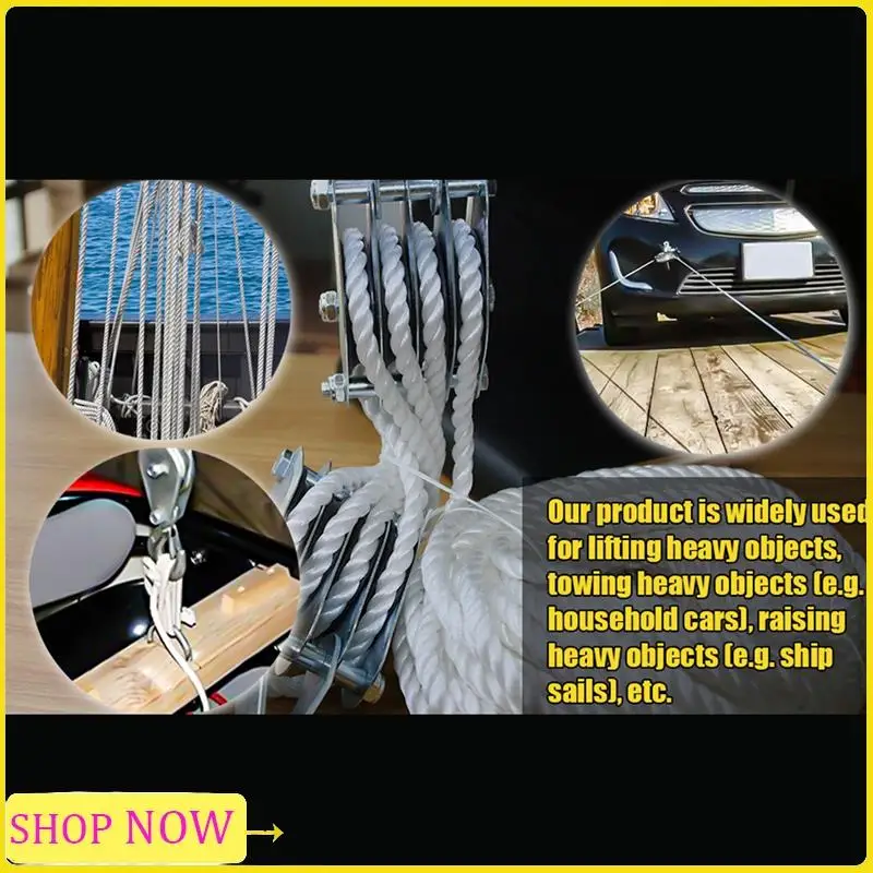 Especial 4400 LBS Breaking Strength Heavy Duty Pulley 65 Ft 3/8In Rope Pulley Silver For Animal Husbandry Warehouses
Especial 4400 LBS Breaking Strength Heavy Duty Pulley 65 Ft 3/8In Rope Pulley Silver For Animal Husbandry Warehouses