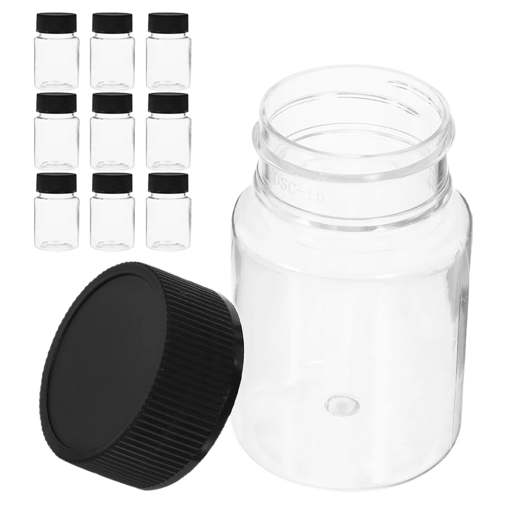 10pcs Plastic Bottles Reagent Lab Wide Mouth Black Small Sampling Bottle Cap Leakproof Suitable Laboratory Classroom Home
10pcs Plastic Bottles Reagent Lab Wide Mouth Black Small Sampling Bottle Cap Leakproof Suitable Laboratory Classroom Home