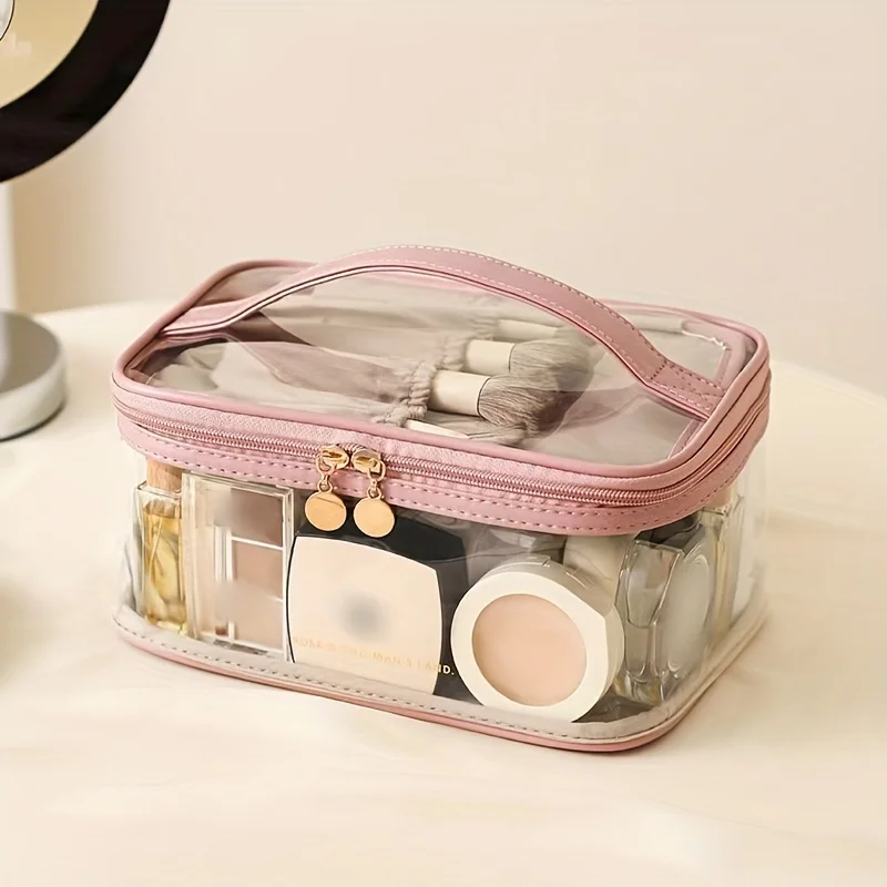 1pc Transparent Cosmetic Bag, Large-capacity Skincare Toiletry Bag, Multi-functional Waterproof Wash Bag, Travel Portable Makeu
1pc Transparent Cosmetic Bag, Large-capacity Skincare Toiletry Bag, Multi-functional Waterproof Wash Bag, Travel Portable Makeu