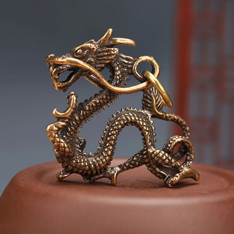Retro Brass Dragon Figurine Decor Wealth Prosperity Chinese Style Ornament Dragon Luck Animal Fengshui Vintage Decors
Retro Brass Dragon Figurine Decor Wealth Prosperity Chinese Style Ornament Dragon Luck Animal Fengshui Vintage Decors