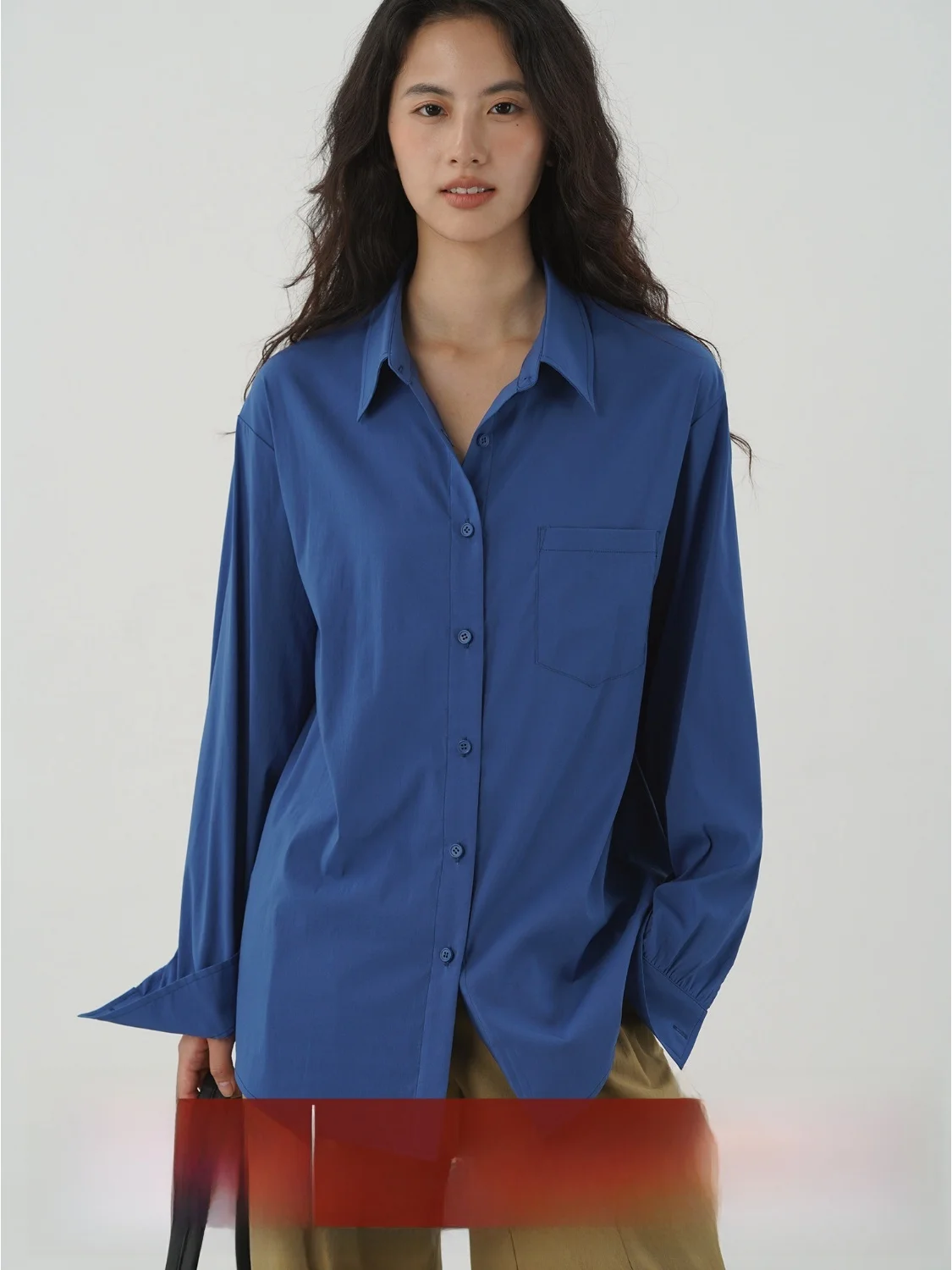 EIGHTHMONTH Women's Loose Long Sve irt Autumn New Sle Comfortable Collar Single ket Blue Color Busin Casual
EIGHTHMONTH Women's Loose Long Sve irt Autumn New Sle Comfortable Collar Single ket Blue Color Busin Casual