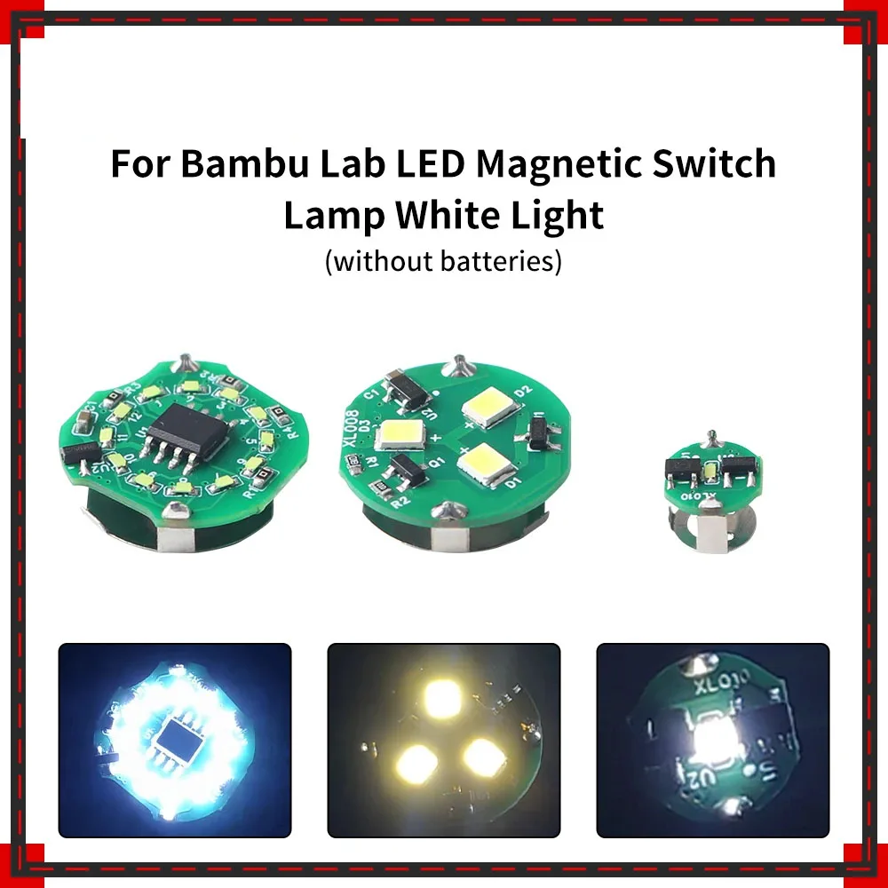 Для Bambu Lab магнитный переключатель лампы светодиодный белый свет чип освещения магнитный переключатель лампа для деталей 3D-принтера
Для Bambu Lab магнитный переключатель лампы светодиодный белый свет чип освещения магнитный переключатель лампа для деталей 3D-принтера