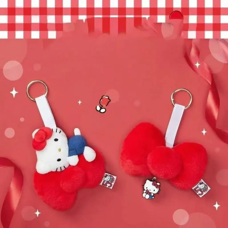 Kawaii Sanrio Hello Kitty брелок с бантом на 50-летие, мультяшные плюшевые игрушки, подвеска на рюкзак, периферийные устройства, подарки на день рождения для друзей
Kawaii Sanrio Hello Kitty брелок с бантом на 50-летие, мультяшные плюшевые игрушки, подвеска на рюкзак, периферийные устройства, подарки на день рождения для друзей