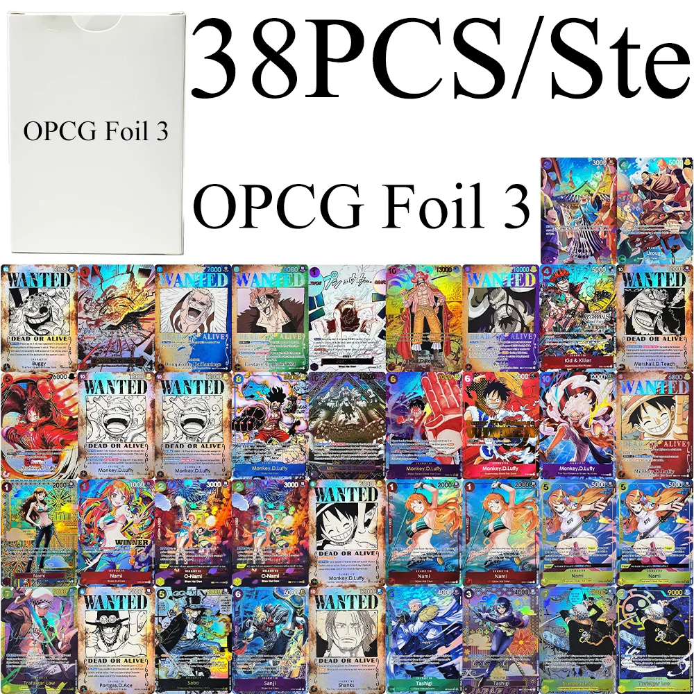 38PCS/Set One piece Character Leader Game Card ProxyDIY OPCG Luffy Nami Buggy Kaido Sanji Shanks Tashigi Anime Collectible Card
38PCS/Set One piece Character Leader Game Card ProxyDIY OPCG Luffy Nami Buggy Kaido Sanji Shanks Tashigi Anime Collectible Card