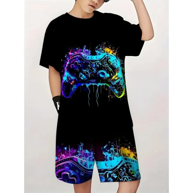 Children's Clothing Suit For Boy Short Sleeve Boy Child Shorts 3D Game Handle Fashion Children Summer Clothes Children's Sets
Children's Clothing Suit For Boy Short Sleeve Boy Child Shorts 3D Game Handle Fashion Children Summer Clothes Children's Sets