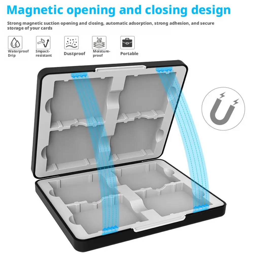 For GBC/GB 8-in-1 Game Card Storage Box Silicone Lined Magnetic Organizer For Game Boy Advance Cartridges
For GBC/GB 8-in-1 Game Card Storage Box Silicone Lined Magnetic Organizer For Game Boy Advance Cartridges