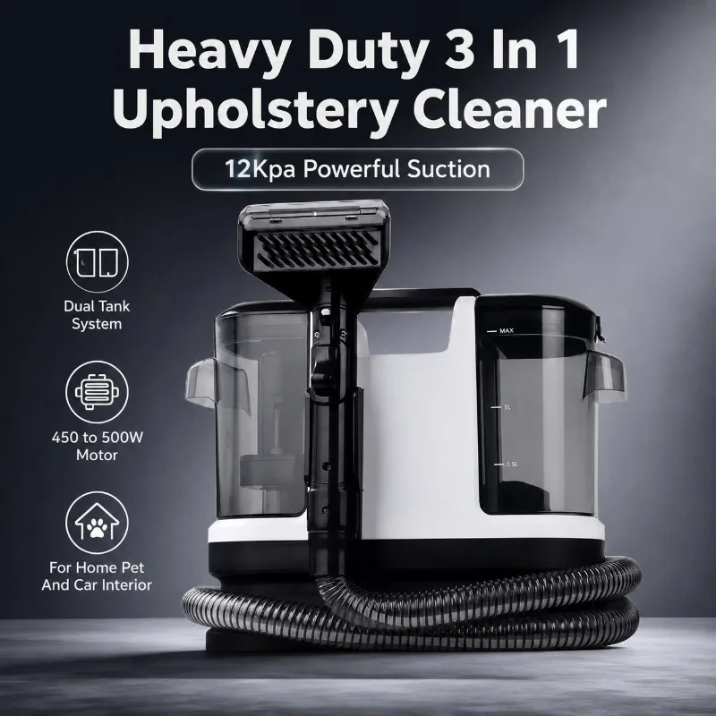 Carpet Cleaner Machine, Portable Upholstery Spot Cleaner Spray Multifunctional Deep Cleaner for Sofa Mattress Car Interior
Carpet Cleaner Machine, Portable Upholstery Spot Cleaner Spray Multifunctional Deep Cleaner for Sofa Mattress Car Interior