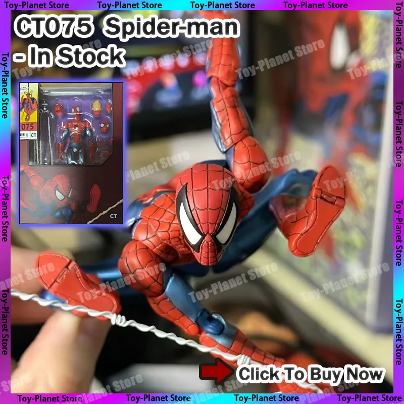 In Stock Brand New CT 075 Marvel Spider-Man Action Figure Red Blue Suit Ver Joints Movable Superhero PVC Model Collectibles
In Stock Brand New CT 075 Marvel Spider-Man Action Figure Red Blue Suit Ver Joints Movable Superhero PVC Model Collectibles