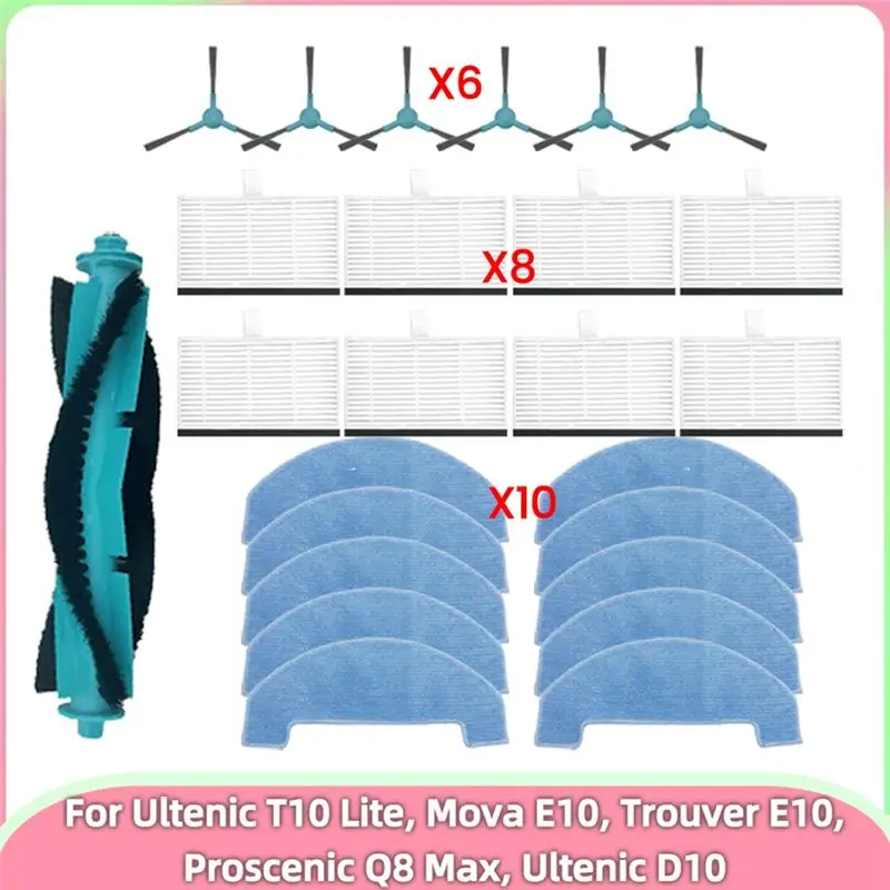A20F-основная боковая щетка с фильтром, швабра для Ultenic T10 Lite/Mova E10/Trouver E10/Proscenic Q8 Max/Ultenic D10, детали для пылесоса
A20F-основная боковая щетка с фильтром, швабра для Ultenic T10 Lite/Mova E10/Trouver E10/Proscenic Q8 Max/Ultenic D10, детали для пылесоса
