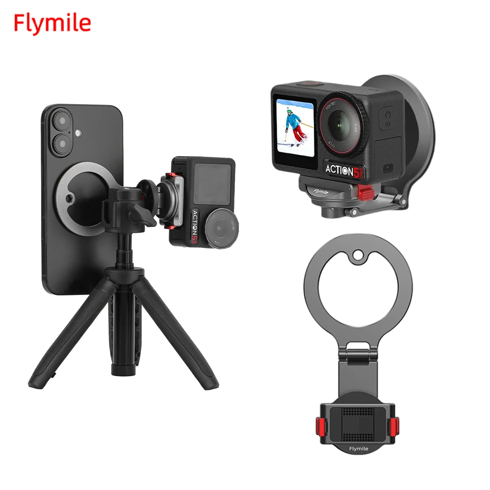 Flymile Magsafe Magnetic Base Mount For DJI Action 5 Pro/4/3/Osmo 360 Quick Release Holder Vlogging/Tabletop Camera Accessories
Flymile Magsafe Magnetic Base Mount For DJI Action 5 Pro/4/3/Osmo 360 Quick Release Holder Vlogging/Tabletop Camera Accessories