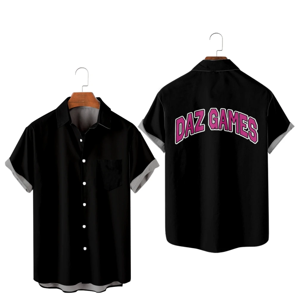 Daz Games Summer Short Sleeve Shirts V-Neck Turn-down Collar Casual Beach Style Button Shirt
Daz Games Summer Short Sleeve Shirts V-Neck Turn-down Collar Casual Beach Style Button Shirt