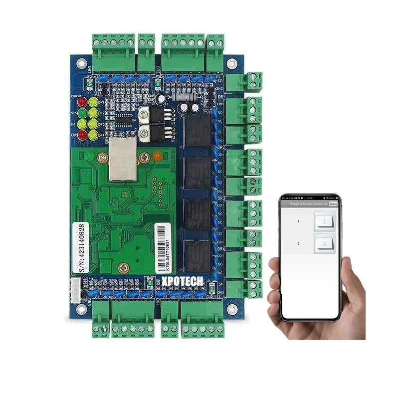 Web Based Free Cloud Software TCP/IP 4 Door Access Control Smart Phone APP remotely management
Web Based Free Cloud Software TCP/IP 4 Door Access Control Smart Phone APP remotely management