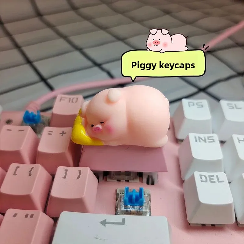 Personalized Keycaps Cute Cartoon Sleeping Pigs Keycap OEM Height Backspace Supplementary Key for Cherry Cross Axis 키캡
Personalized Keycaps Cute Cartoon Sleeping Pigs Keycap OEM Height Backspace Supplementary Key for Cherry Cross Axis 키캡