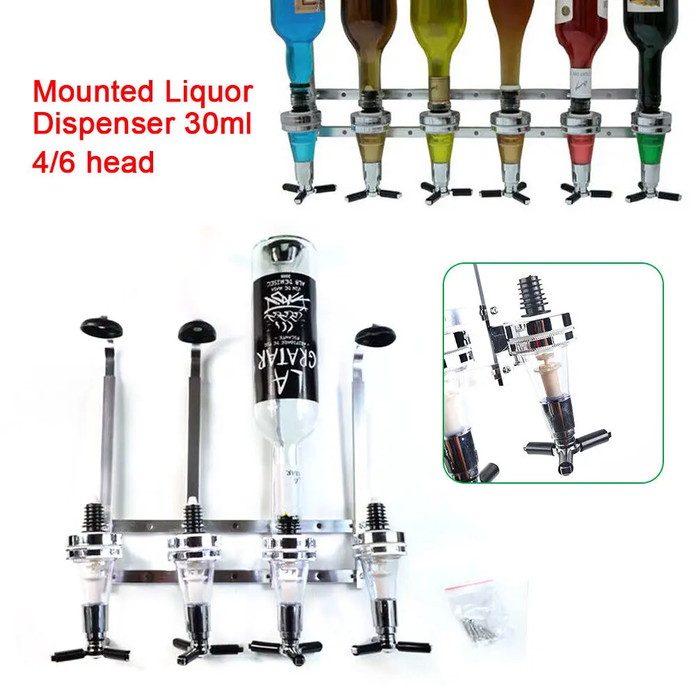 6-Bottle Wall Mounted Liquor Dispenser Alcohol Liquor Dispenser Stand Wall Mounted Bar Butler for Drink Beer Wine
6-Bottle Wall Mounted Liquor Dispenser Alcohol Liquor Dispenser Stand Wall Mounted Bar Butler for Drink Beer Wine