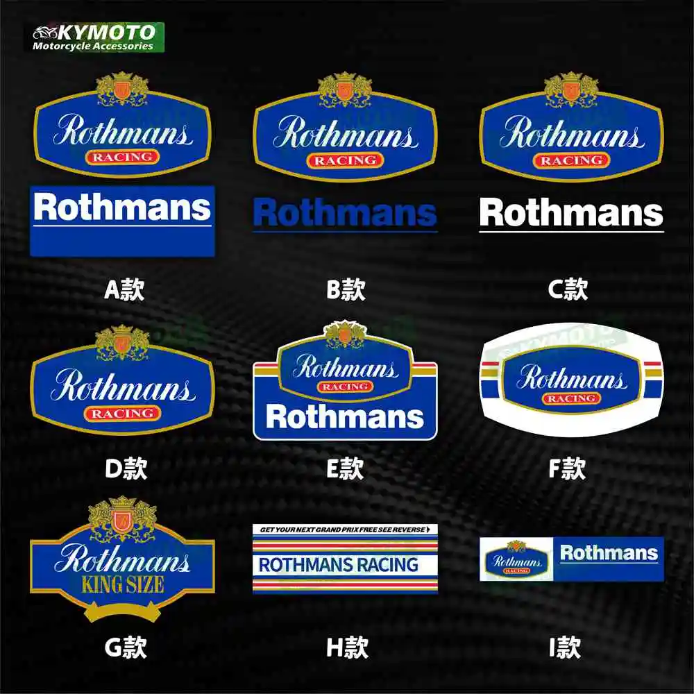 Motorcycle accessories stickers body racing decoration fuel tank engine logo fairing windshield decals suitable for Rothmans NSR
Motorcycle accessories stickers body racing decoration fuel tank engine logo fairing windshield decals suitable for Rothmans NSR