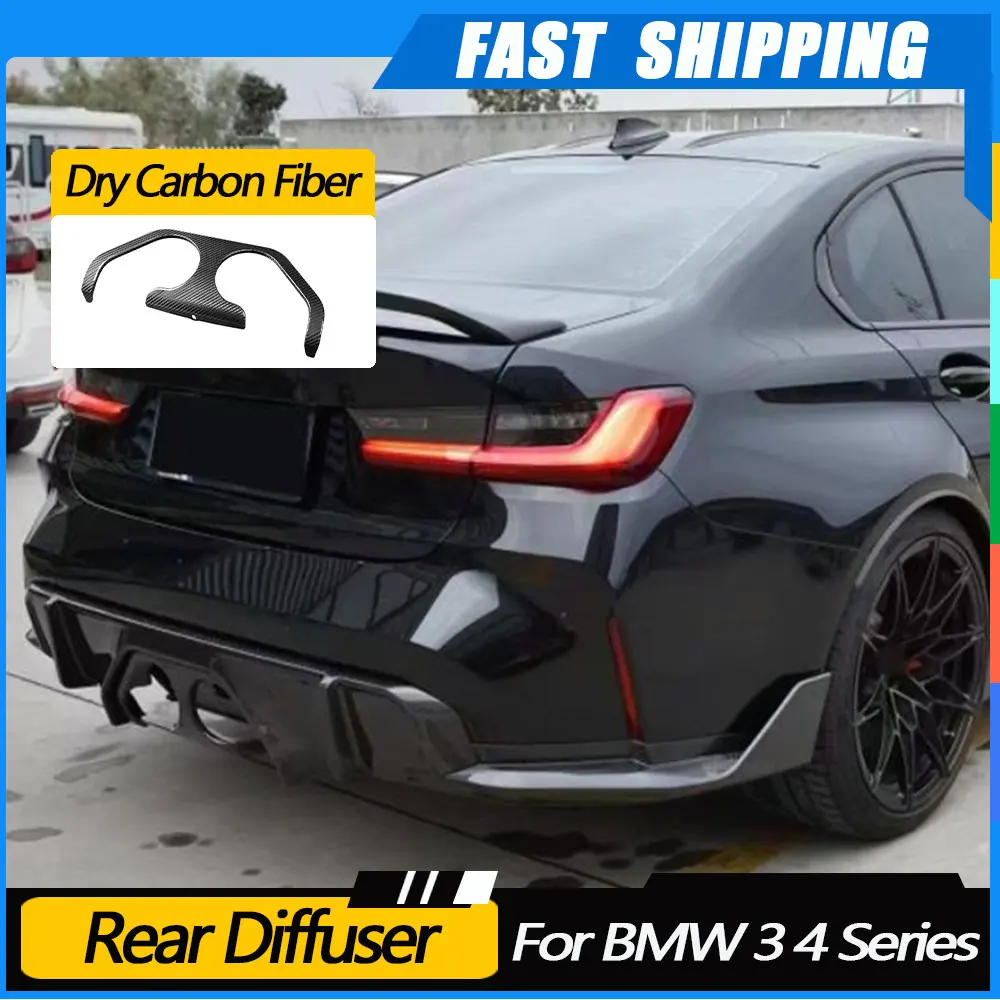 JMCARCOOL Dry Carbon Fiber Rear Bumper Diffuser Exhaust Car Decoration For BMW 3 4 Series G80 G82 G83 M3 M4 2021+ 
JMCARCOOL Dry Carbon Fiber Rear Bumper Diffuser Exhaust Car Decoration For BMW 3 4 Series G80 G82 G83 M3 M4 2021+