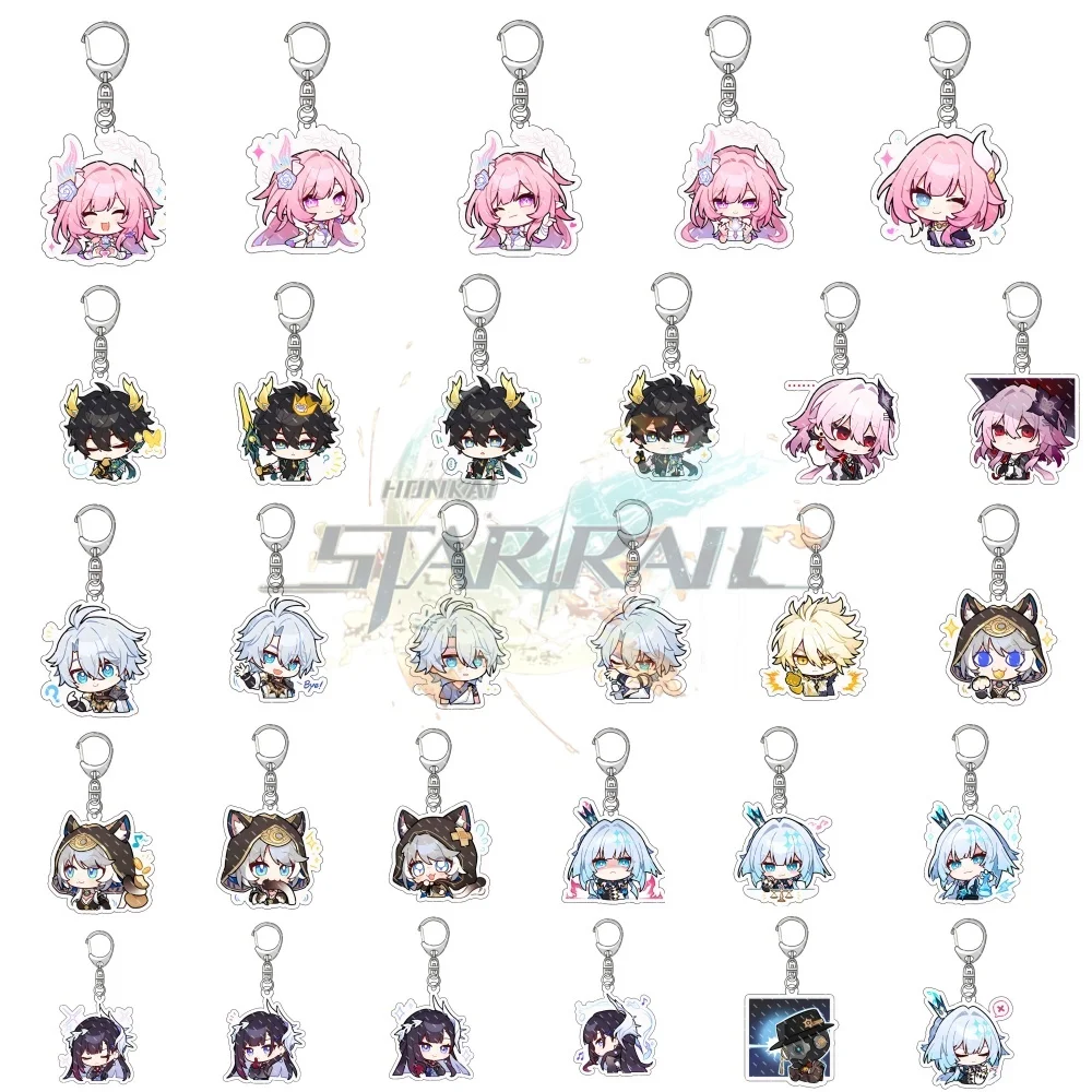 New Honkai: Star Rail Game Evernight Phainon Cyrene Hyacine Pendant Keychain Cute Cartoon Anime Keyring Backpack Jewelry Gift
New Honkai: Star Rail Game Evernight Phainon Cyrene Hyacine Pendant Keychain Cute Cartoon Anime Keyring Backpack Jewelry Gift