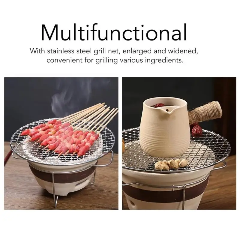 Clay Cooking System With Detachable Wire Mesh Grill Teas Boiler Stove For Outdoor Camping And Family Gatherings D2RD
Clay Cooking System With Detachable Wire Mesh Grill Teas Boiler Stove For Outdoor Camping And Family Gatherings D2RD