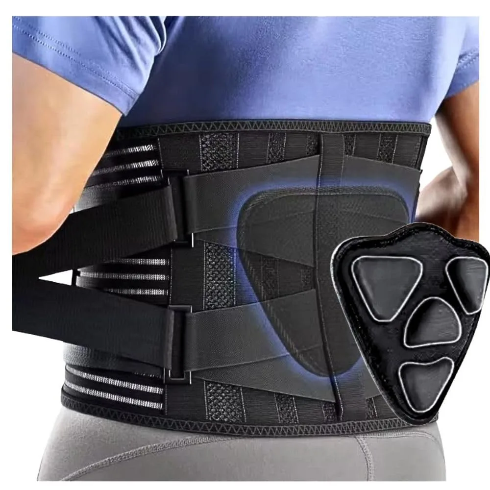 Back Brace Support Belt-Lumbar Support Back Brace for Back Pain, Sciatica, Scoliosis, Herniated Disc Adjustable Support Straps
Back Brace Support Belt-Lumbar Support Back Brace for Back Pain, Sciatica, Scoliosis, Herniated Disc Adjustable Support Straps